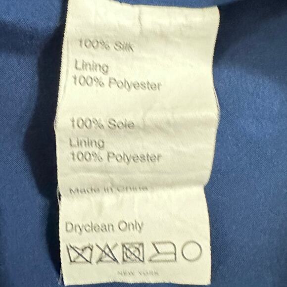 Slate & Willow Mini Dress Women's 8 Blue Silk Mixed Floral Printed Faux Wrap RTR - Picture 8 of 13